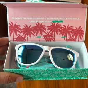White Goodr Sunglasses - New with Box